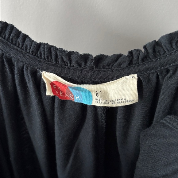 Free People Beach Black Oversized Swim Cover-Up size L - Picture 8 of 8